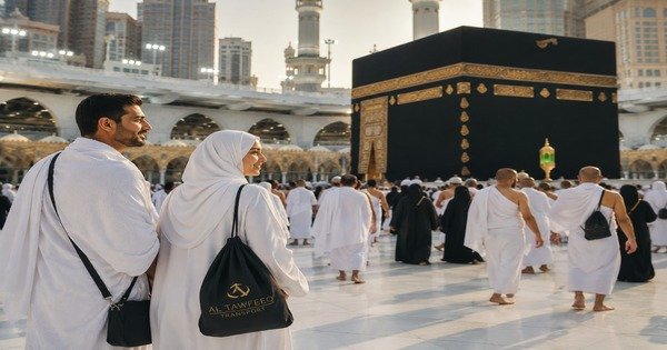 Al Tawfeeq private Umrah transport services at Masjid al-Haram Kaaba