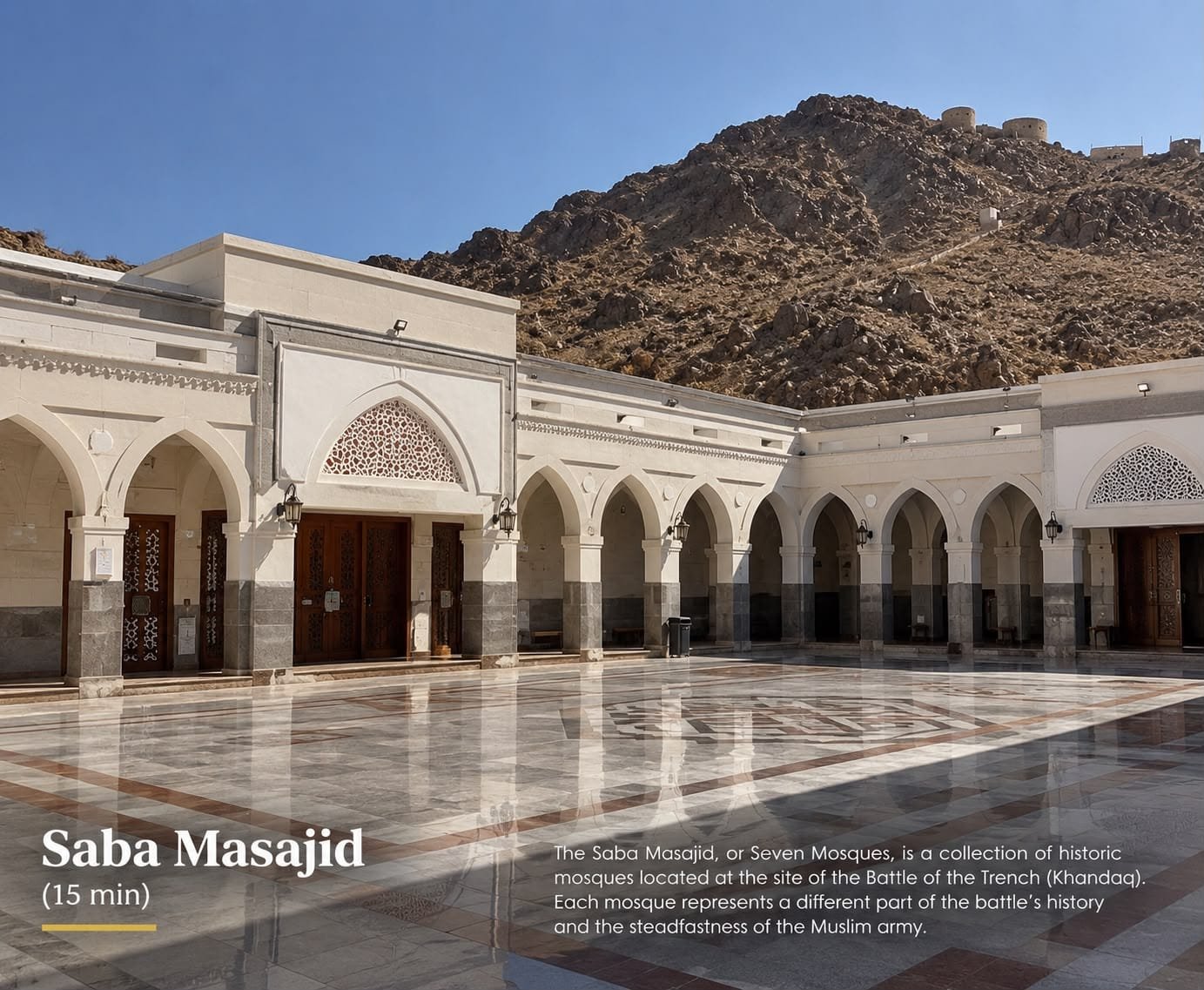 Saba Masajid, the Seven Mosques in Madinah